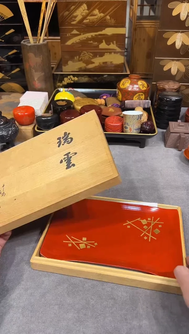 竹胎 果子盘 大漆漆器大漆漆器