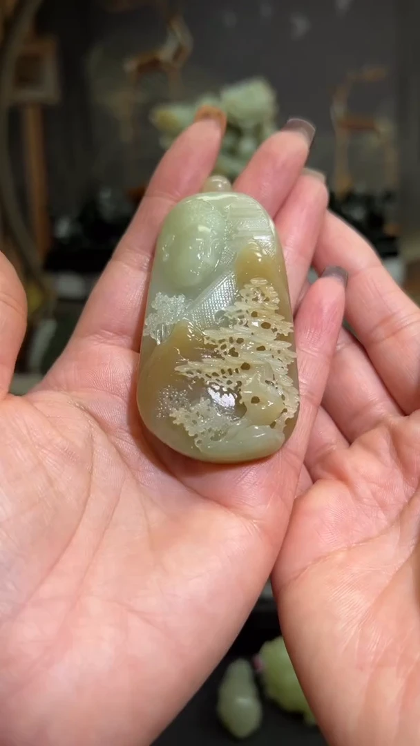 未镶嵌和田玉摆件挂件