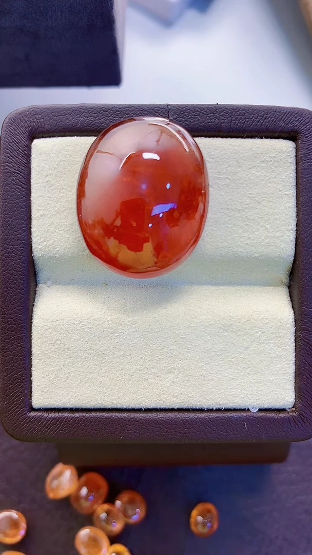 未镶嵌珠宝半成品碧玺天然碧玺裸石58.55ct 20.96*25.33
