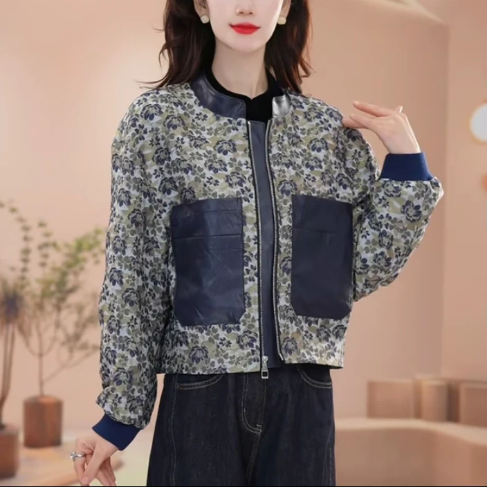 蔓妮薇女装蔓2025年早秋新款洋气优雅百搭减龄休闲短款外套#81755