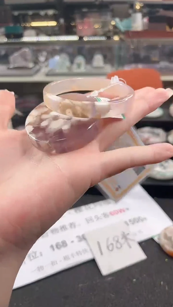 未镶嵌手镯石英质玉55圈口（赠品镯心）s909