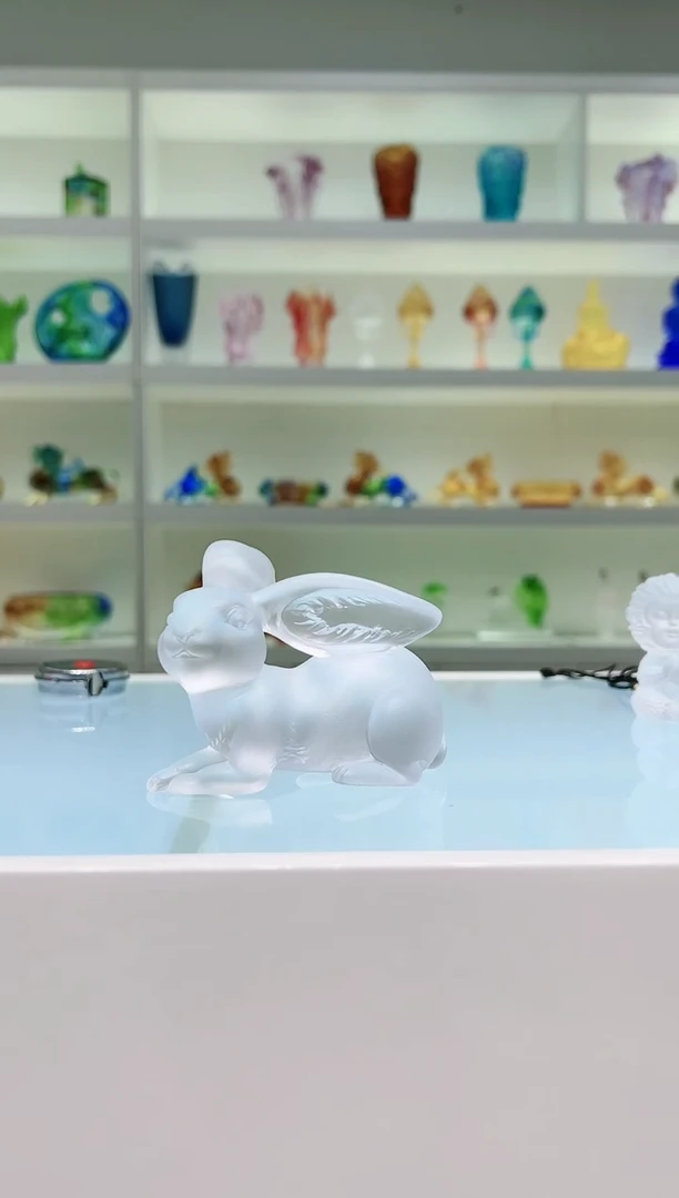 【闪购商品】茶宠古法琉璃小兔子