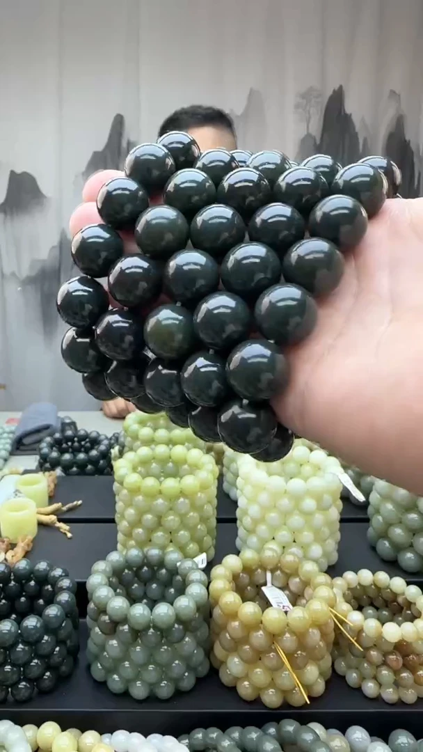 和田玉未镶嵌颈饰多样性发货拍一发一卡16深蓝