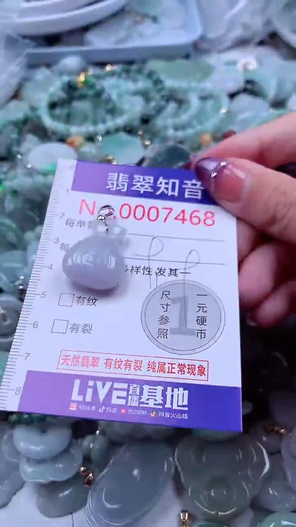 翡翠未镶嵌吊坠(不含链)7468