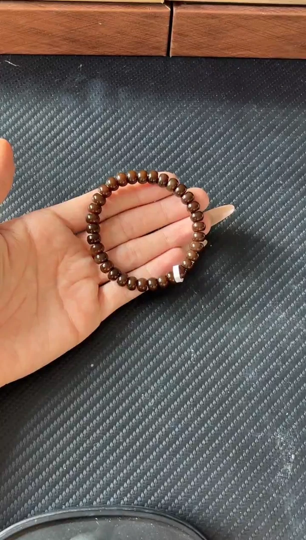 未镶嵌手串和田玉且末金山微色差卡7m