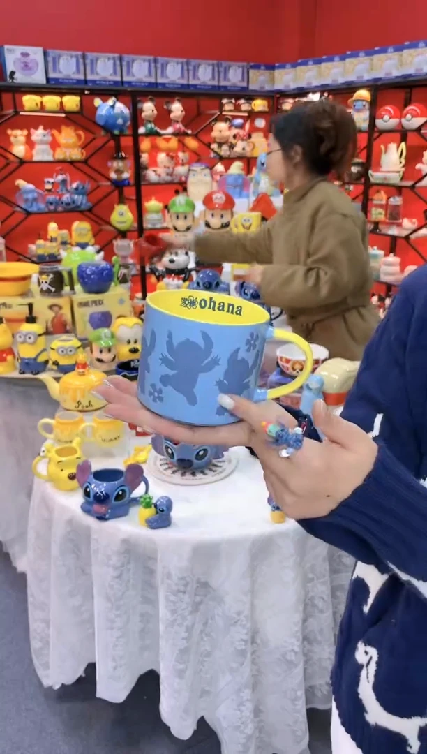 【闪购商品】1@@陶瓷杯史迪仔杯子