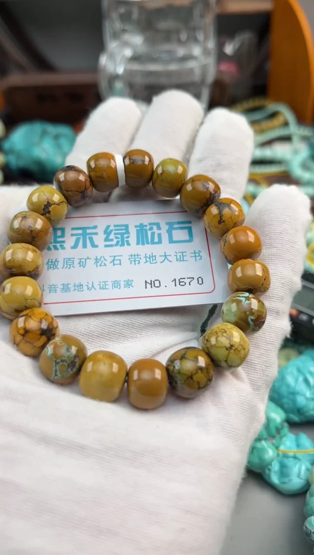 未镶嵌绿松石松石1670