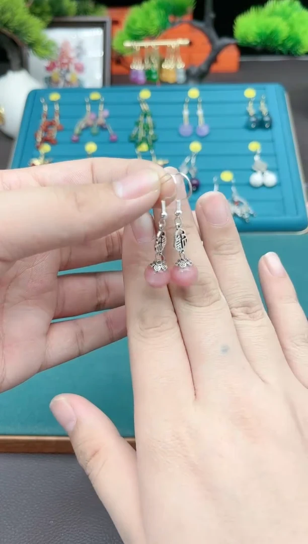 【闪购商品】玛瑙/玉髓耳钉银S925镶嵌426000