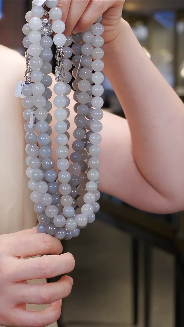 和田玉未镶嵌颈饰12【】多样性发一珠径12