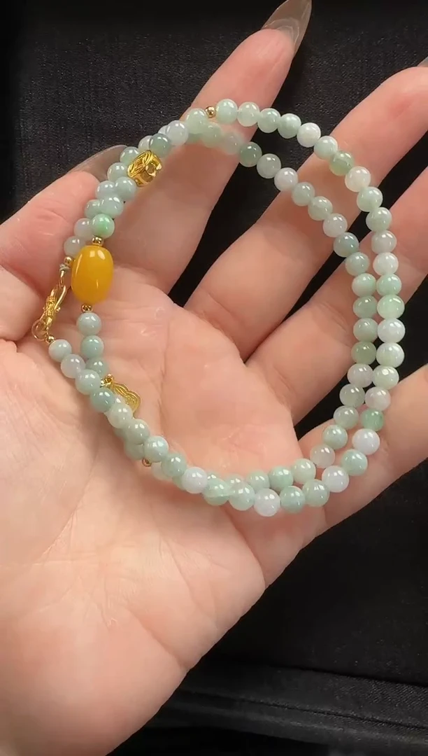 【闪购商品】翡翠颈饰未镶嵌921玉珠一条