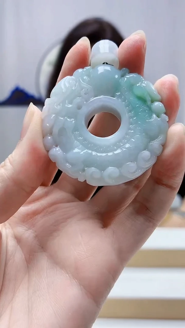 未镶嵌定制翡翠4829zm-毛货挂件扣子83