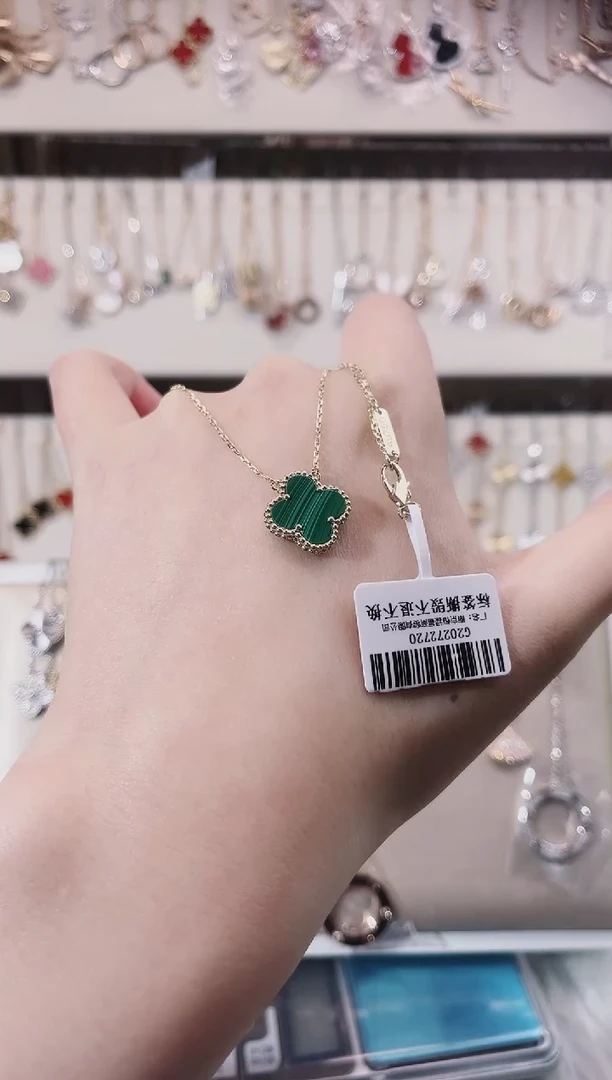 【闪购商品】孔雀石项链18K金镶嵌18K金镶嵌 K黄