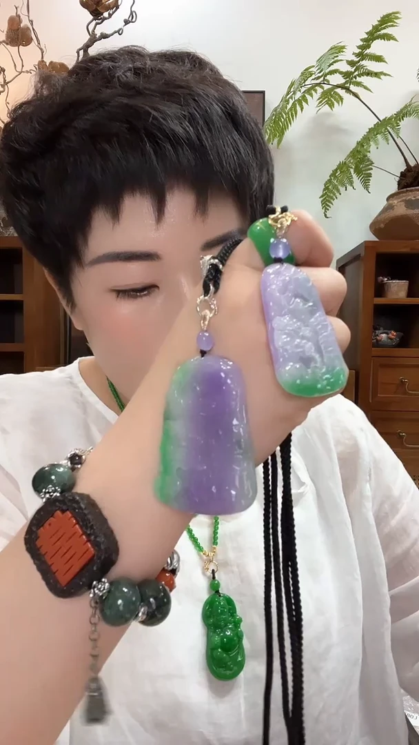 吊坠(赠链)合金翡翠多样性发货362