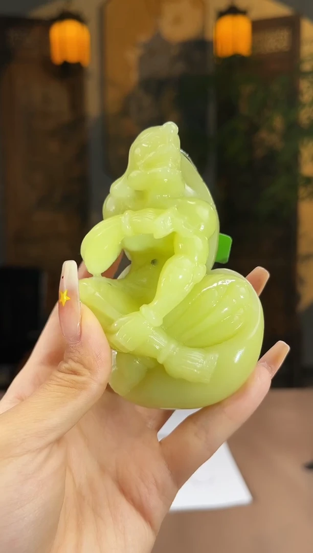 和田玉未镶嵌颈饰S375