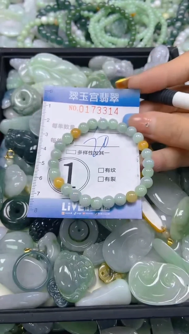 翡翠未镶嵌颈饰闪购0173314