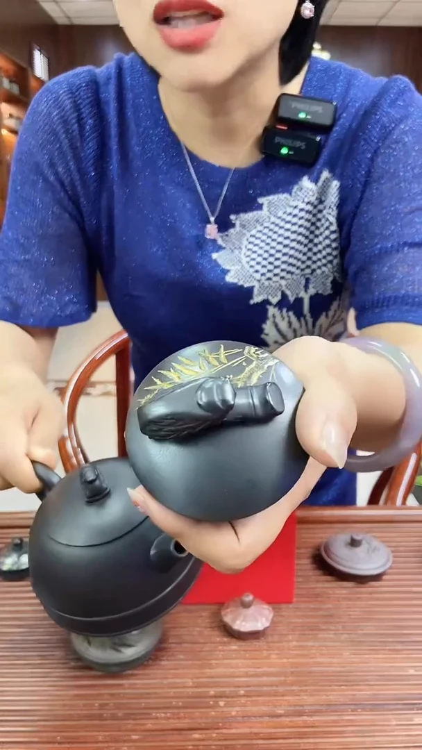 茶壶紫砂一鸣惊人 石黄 李志刚