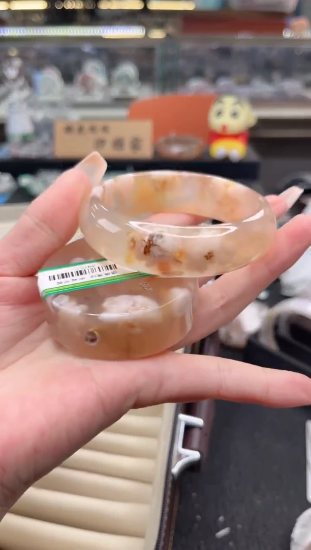 石英质玉手镯未镶嵌57圈口 （赠品镯心）3975351