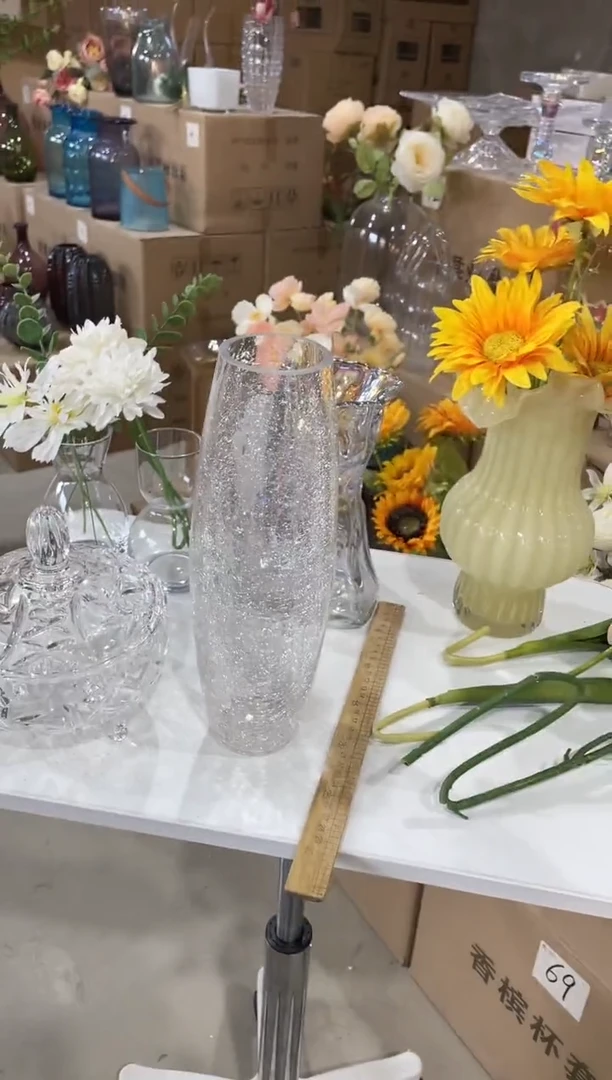 【闪购商品】无铅玻璃透明冰裂细款