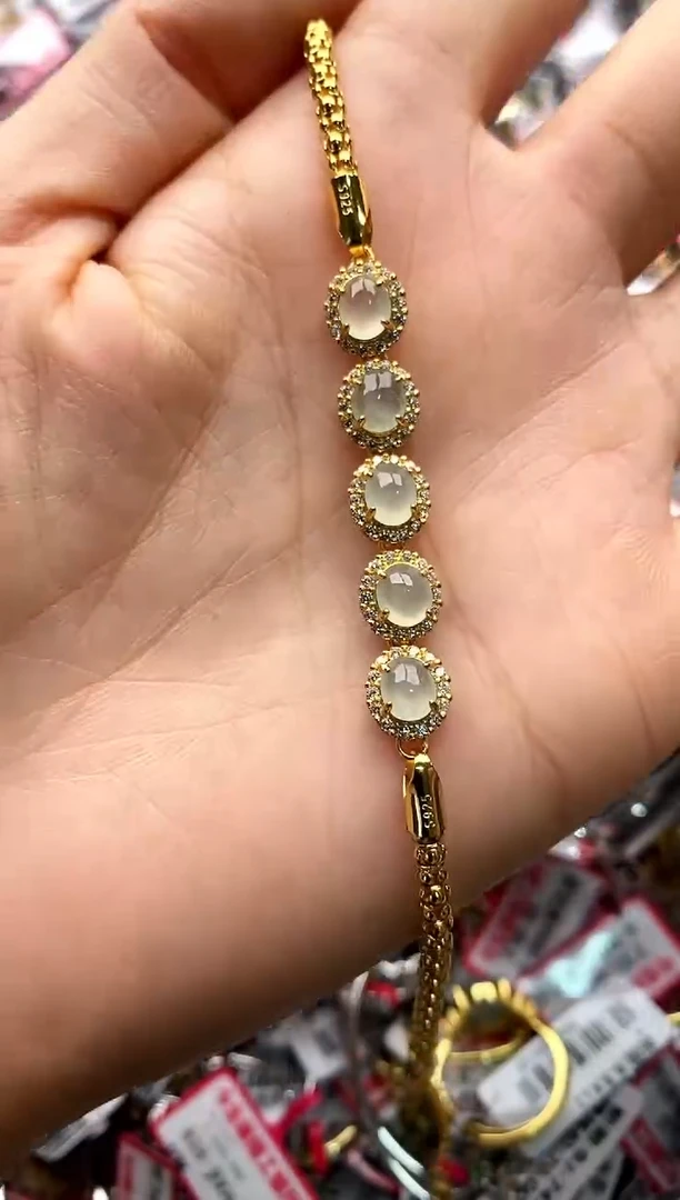 【闪购商品】翡翠戒指银S925镶嵌22222222     7