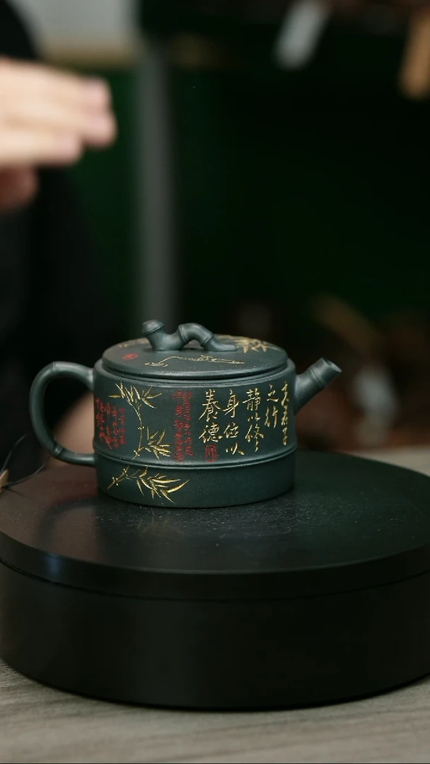 茶壶紫砂用****4H2053余海燕描金双线汉瓦