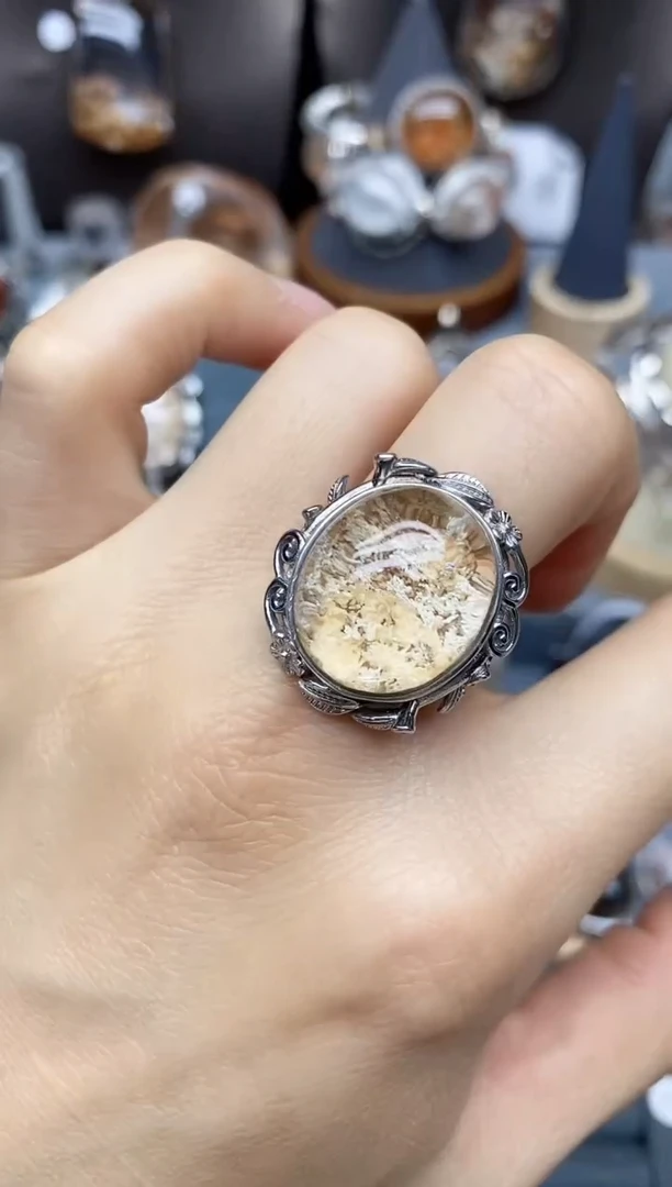 银S925镶嵌珠宝半成品水晶?****）定制定制