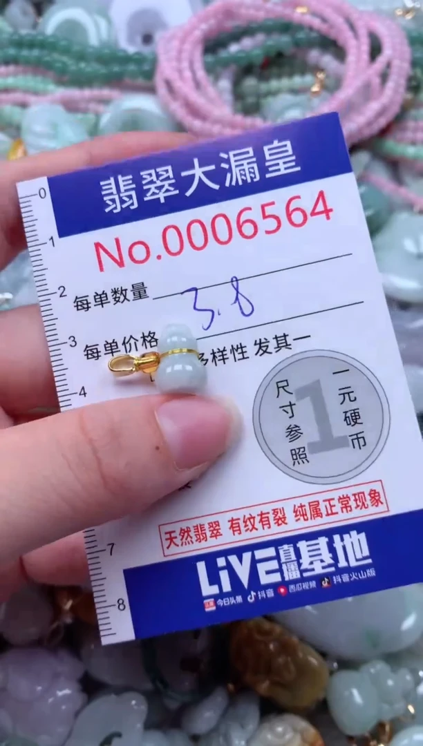 翡翠未镶嵌吊坠(不含链)6564