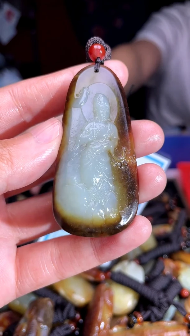 和田玉未镶嵌挂件1