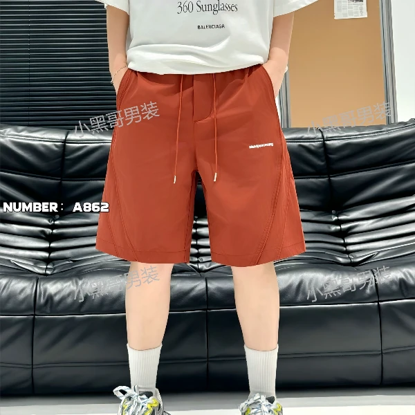 阿伟男装【冰氧呼吸短裤】夏季男女同款工装运动透气凉感短裤 A862