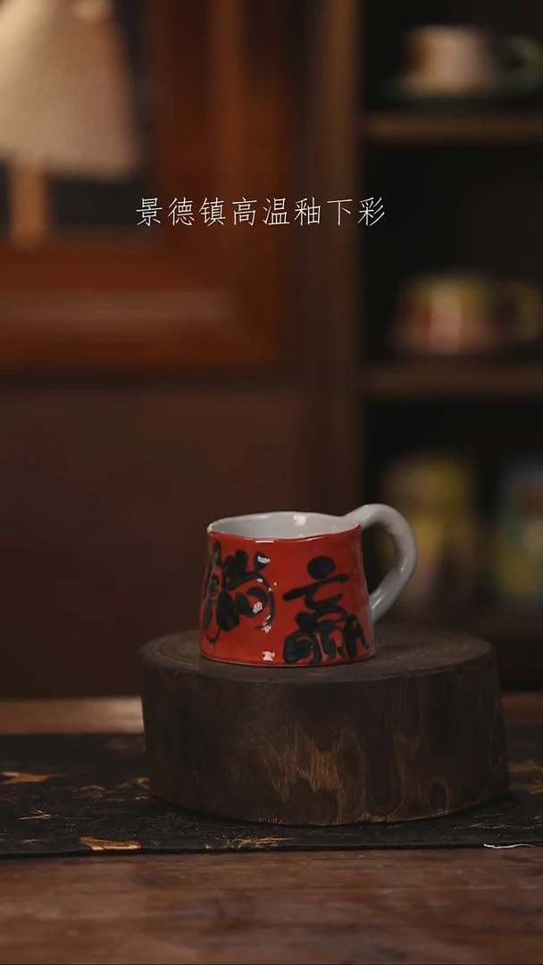陶瓷景德镇高温釉下手绘陶瓷@L551@
