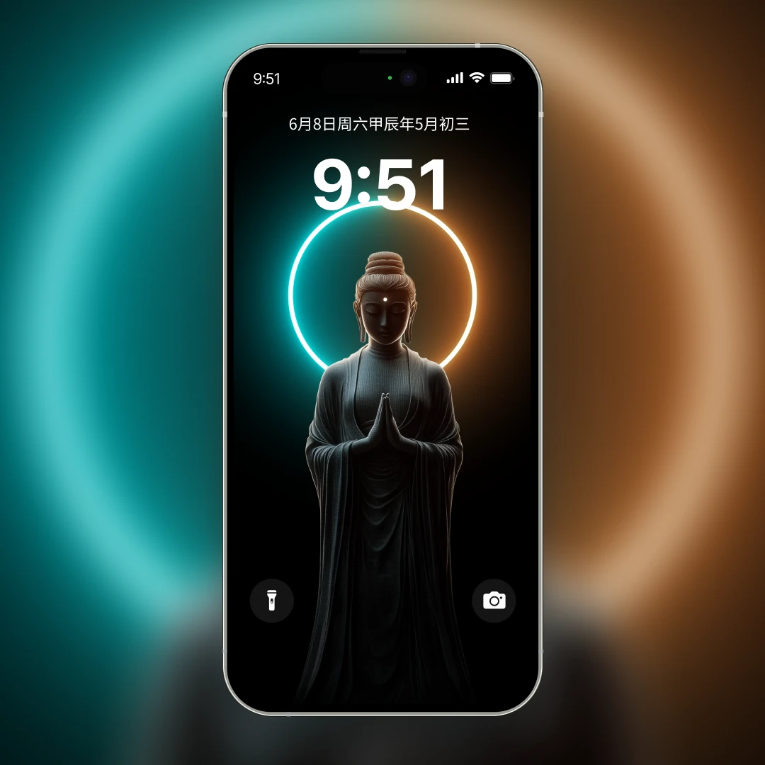 点亮心佛 ｜ 大势至菩萨高清动态壁纸 马属相生肖本命佛