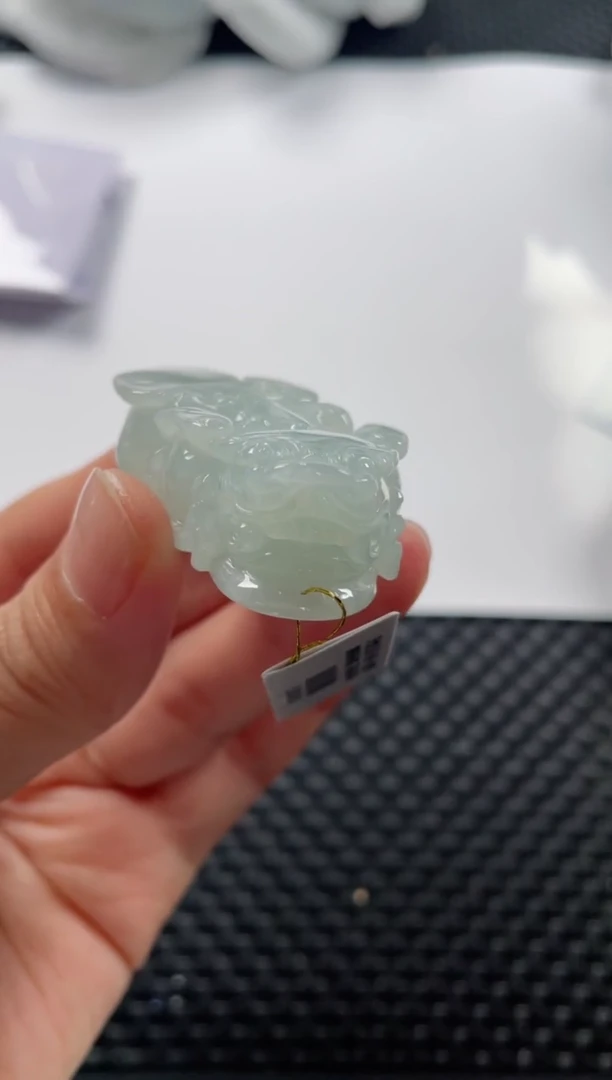 颈饰未镶嵌翡翠基地发货H 0480 貔貅