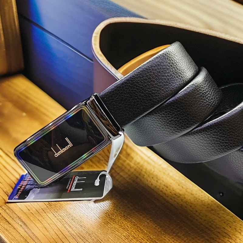 2025年新款顶奇妮露男士自动扣真皮腰带皮带001款父亲节礼物