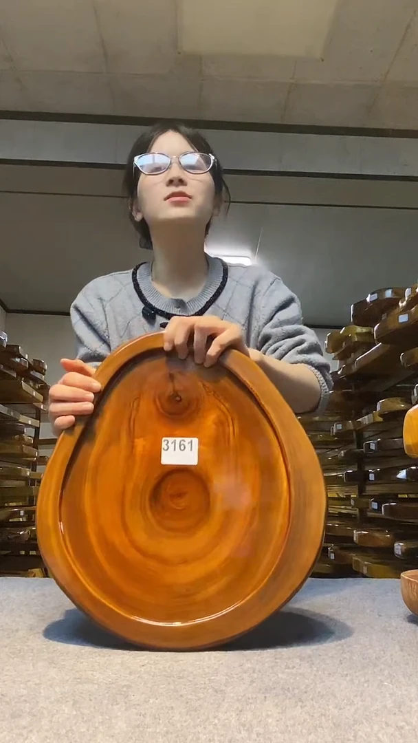 实木原木茶盘 一物一拍(不含配件）