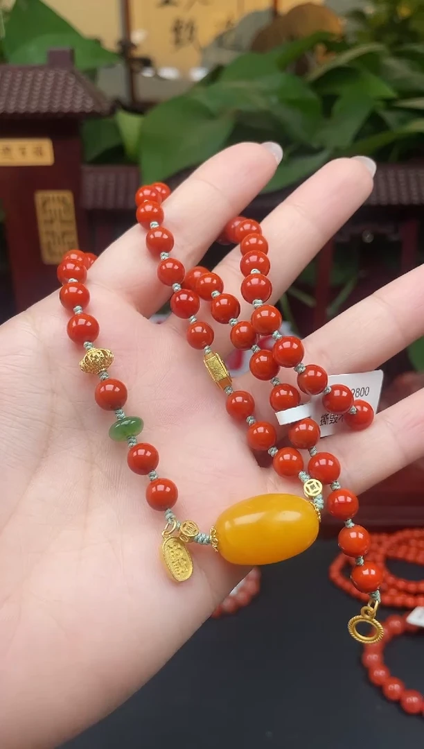 颈饰未镶嵌南红玛瑙项链TN26多样性发其一