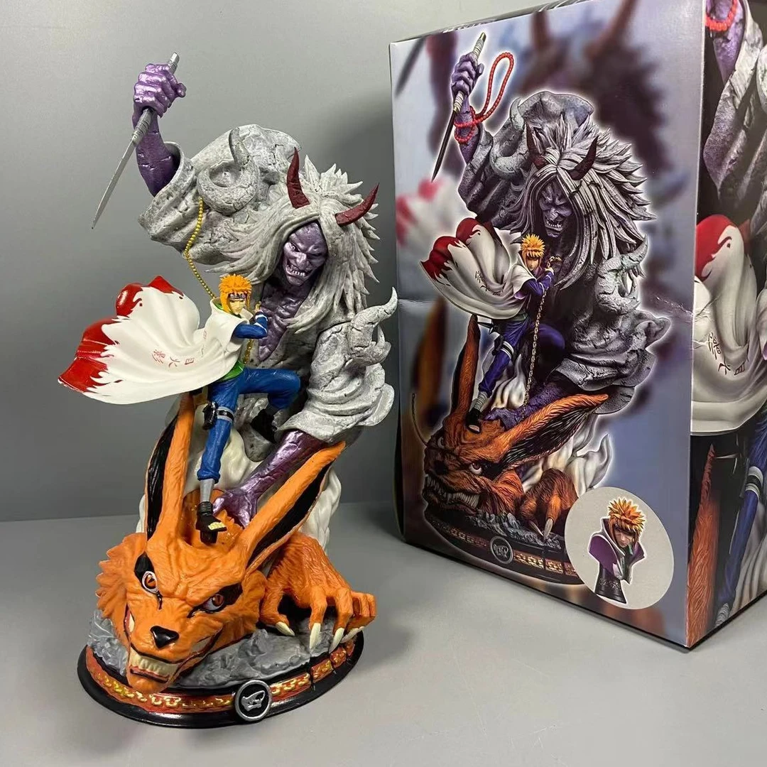 波风水门 火影忍者系列九尾封印 动漫模型摆件