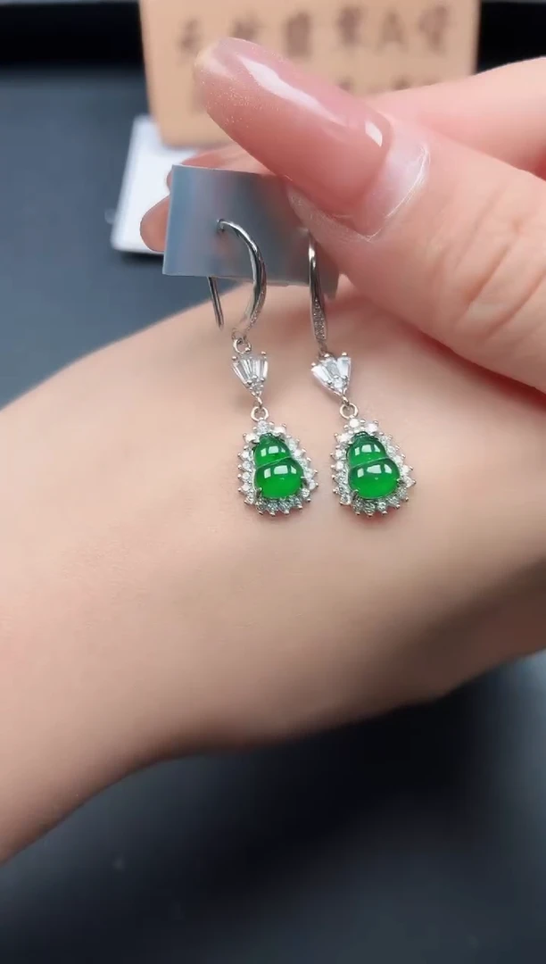 银S925镶嵌戒指翡翠111