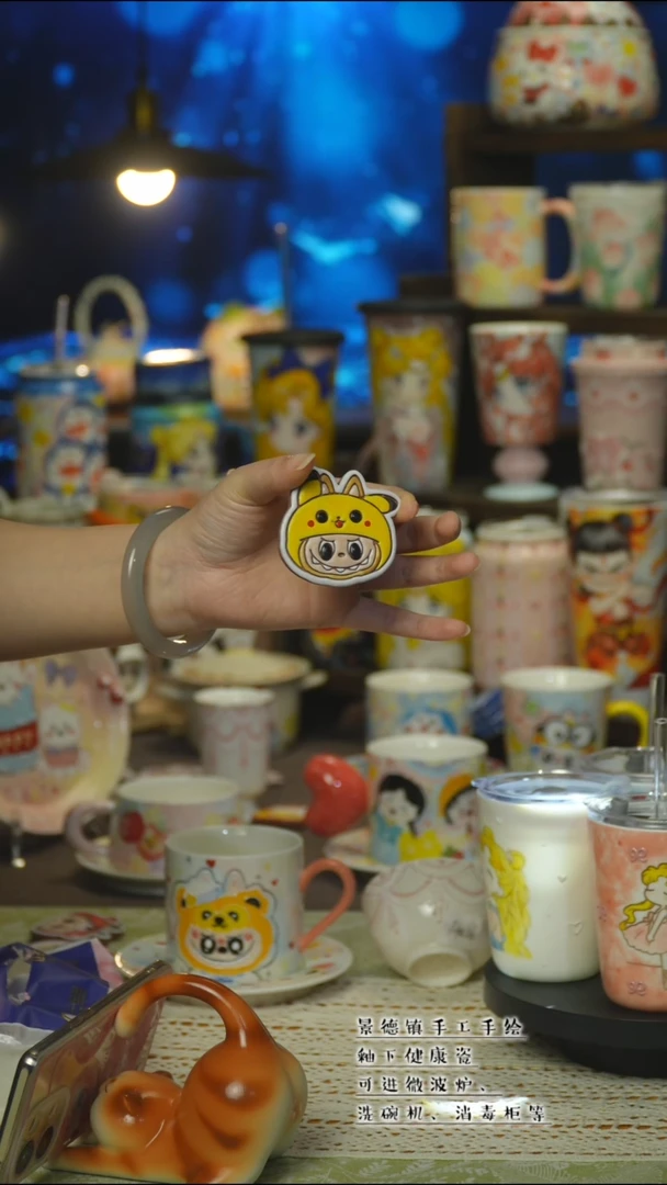 杯景德镇高温釉下彩&W190-2