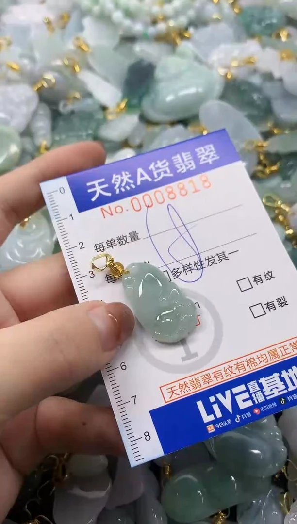 颈饰未镶嵌翡翠天然A货翡翠