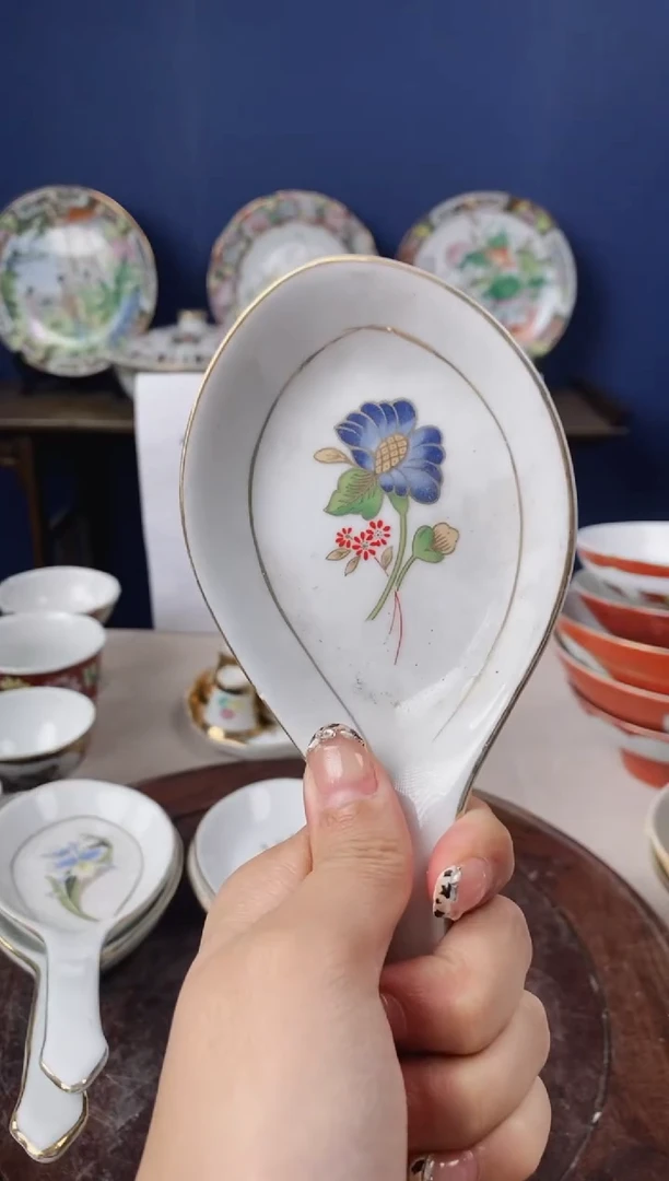 瓷片微瑕景德镇窑厂瓷摆件单件