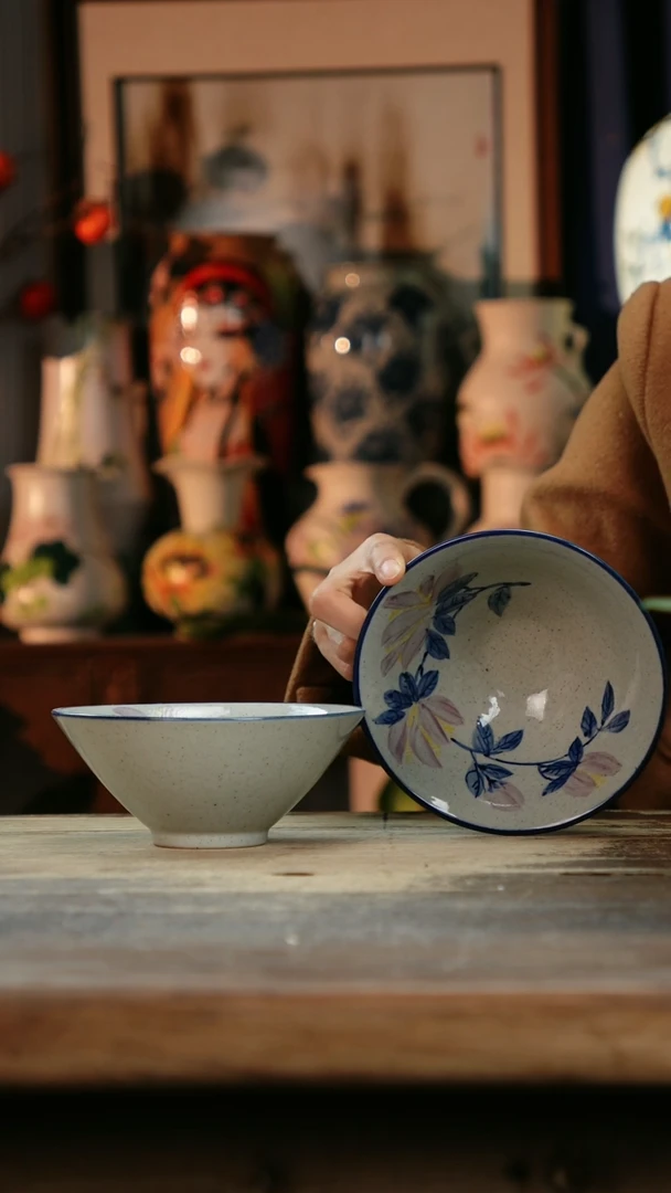 【闪购商品】瓷片景德镇纯手工釉下彩精品花瓶