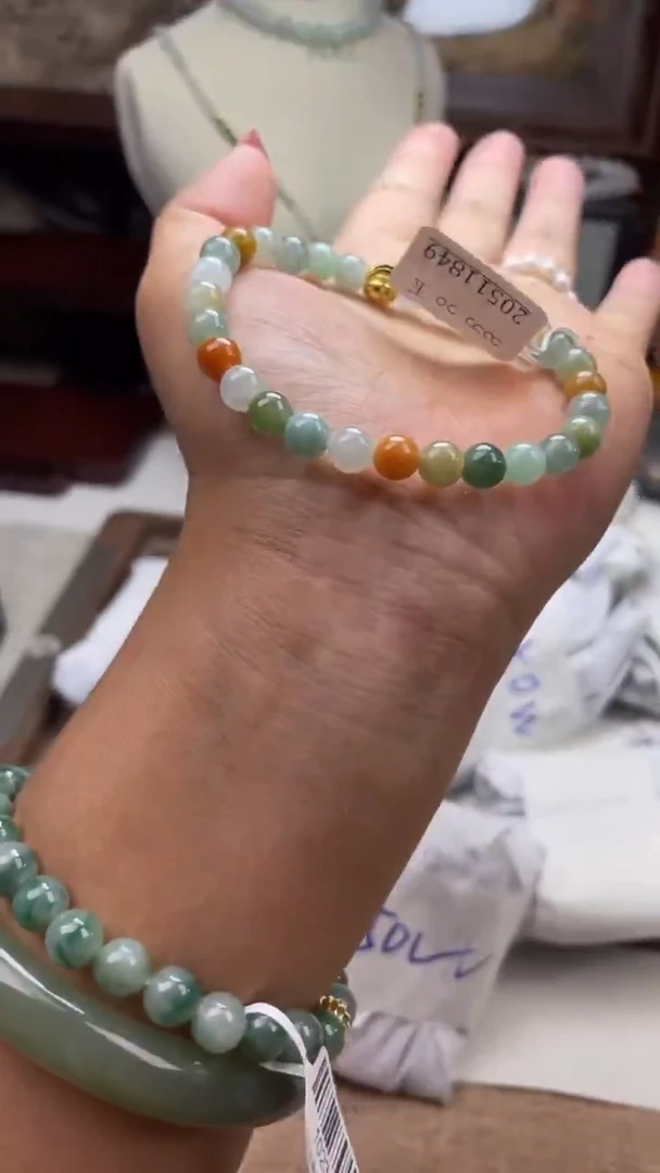 未镶嵌手链翡翠手串