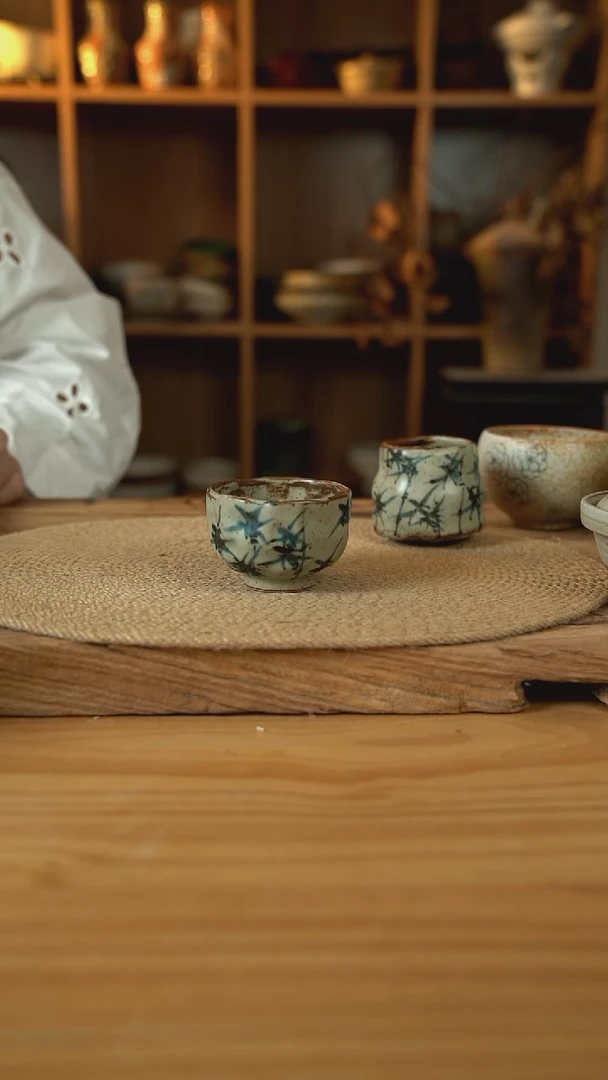 福利手绘系列的2号竹子茶杯1个