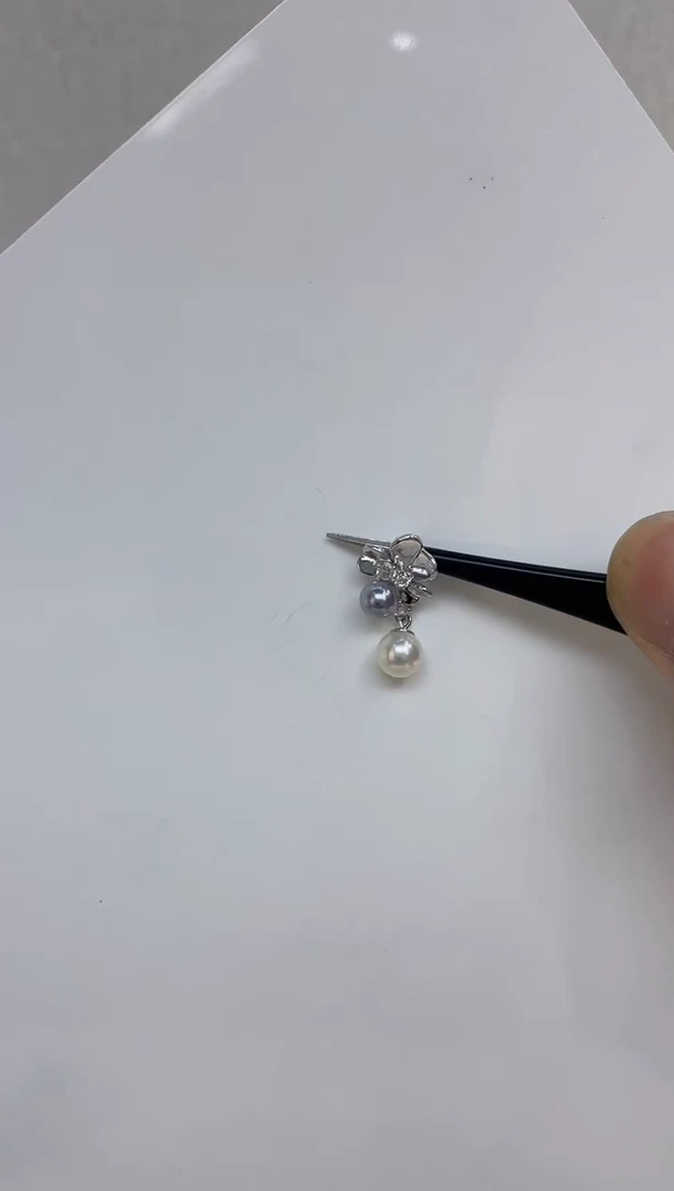 海水珍珠银S925镶嵌颈饰