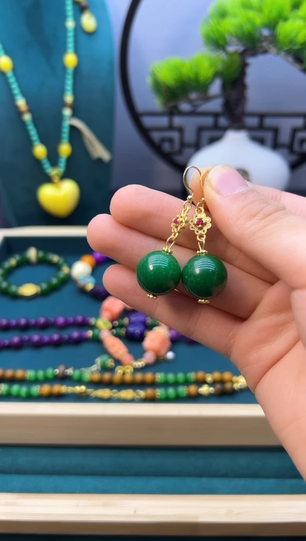 【闪购商品】翡翠颈饰14K金镶嵌E192