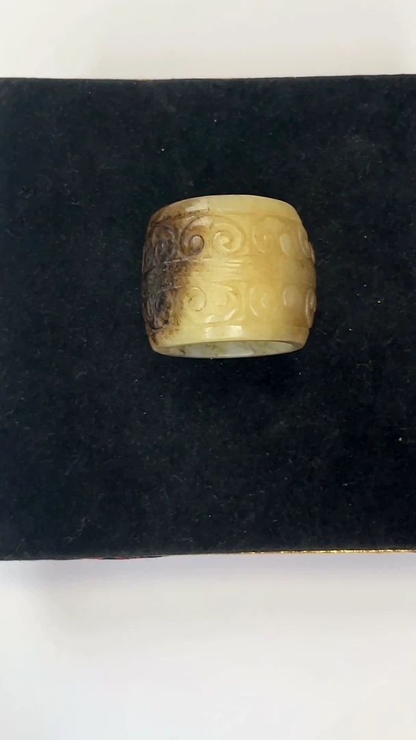 和田玉（白玉）戒指未镶嵌白玉扳指