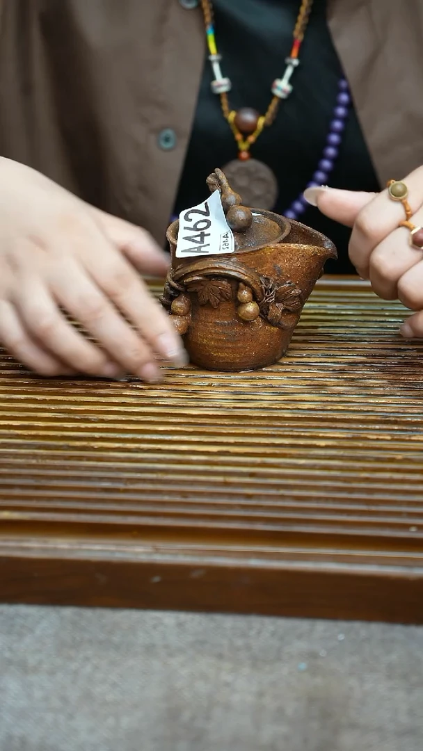 万古烧粗陶手工茶具