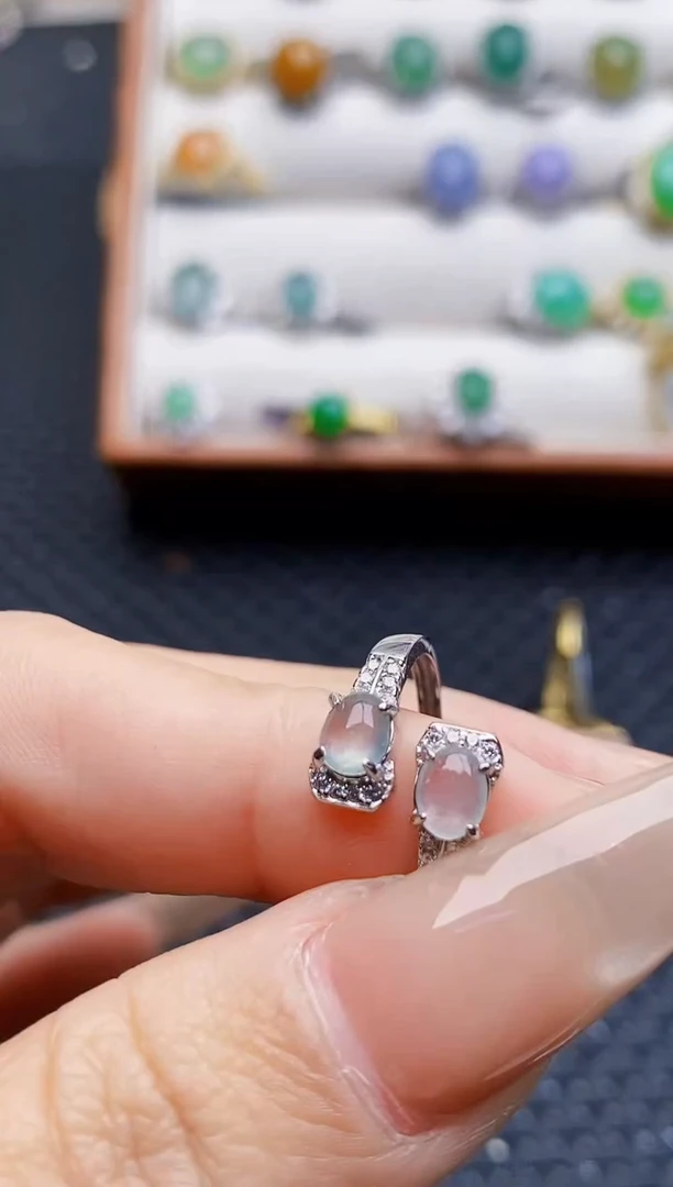 银S925镶嵌戒指翡翠1835