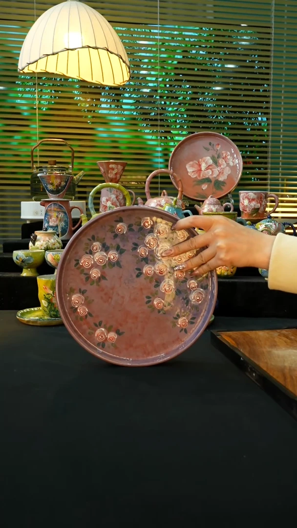 【闪购商品】杯手绘心瓷陶瓷浮力