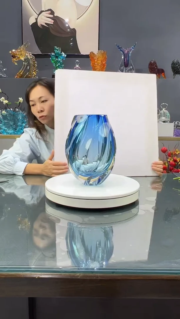 琉璃  水晶琉璃花瓶1个微瑕