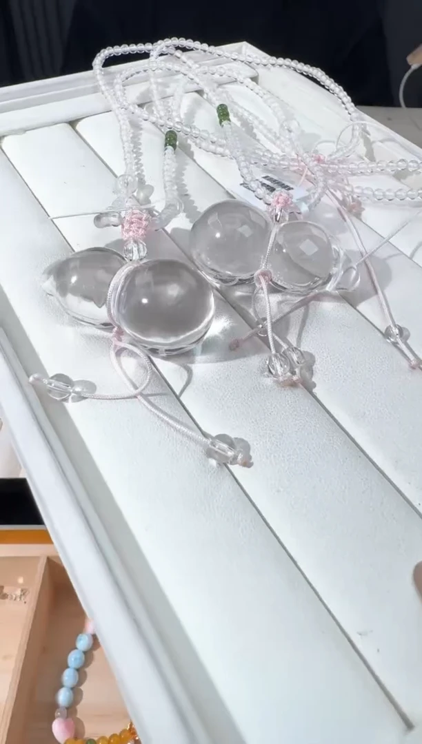 水晶手链未镶嵌白水大葫芦吊坠发货多样性发其一